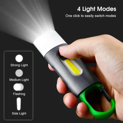 Rechargeable Keychain Camping LED Flashlight 